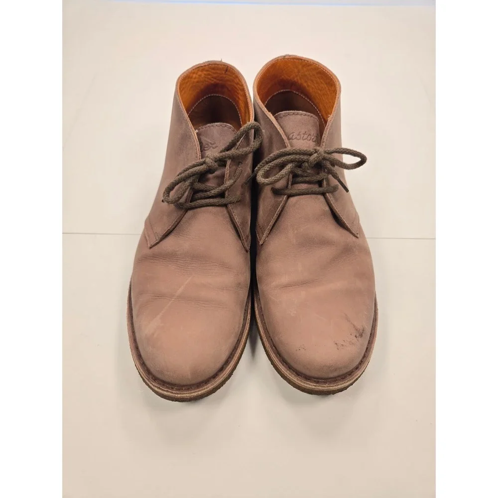Astorflex Mens Brown Leather Chukka Desert Boots Size 11 Made in Italy‎